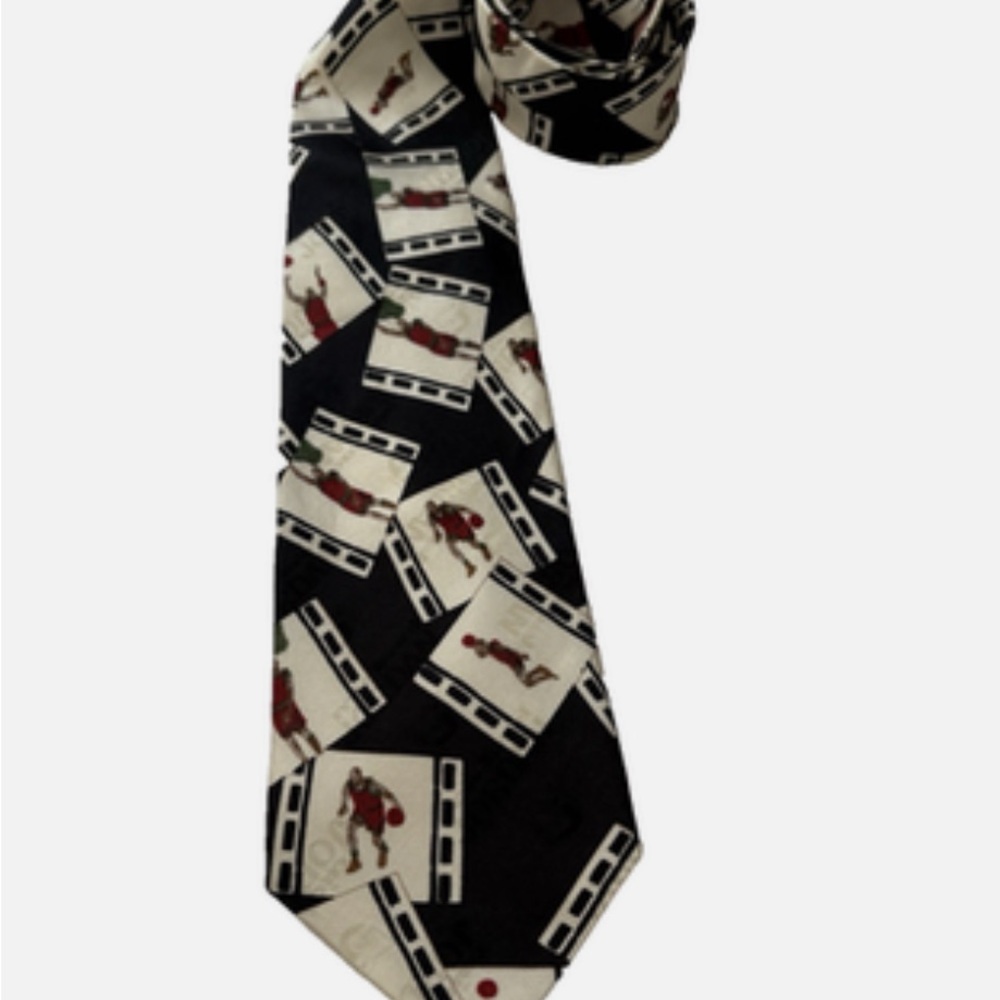 Bugatchi Uomo for MICHAEL JORDAN Basketball Men's 100% Silk Tie
